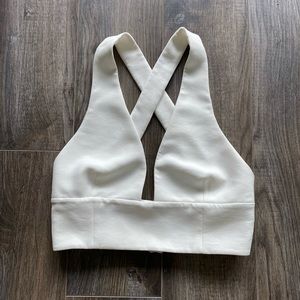 Wilfred cropped cross-backed top